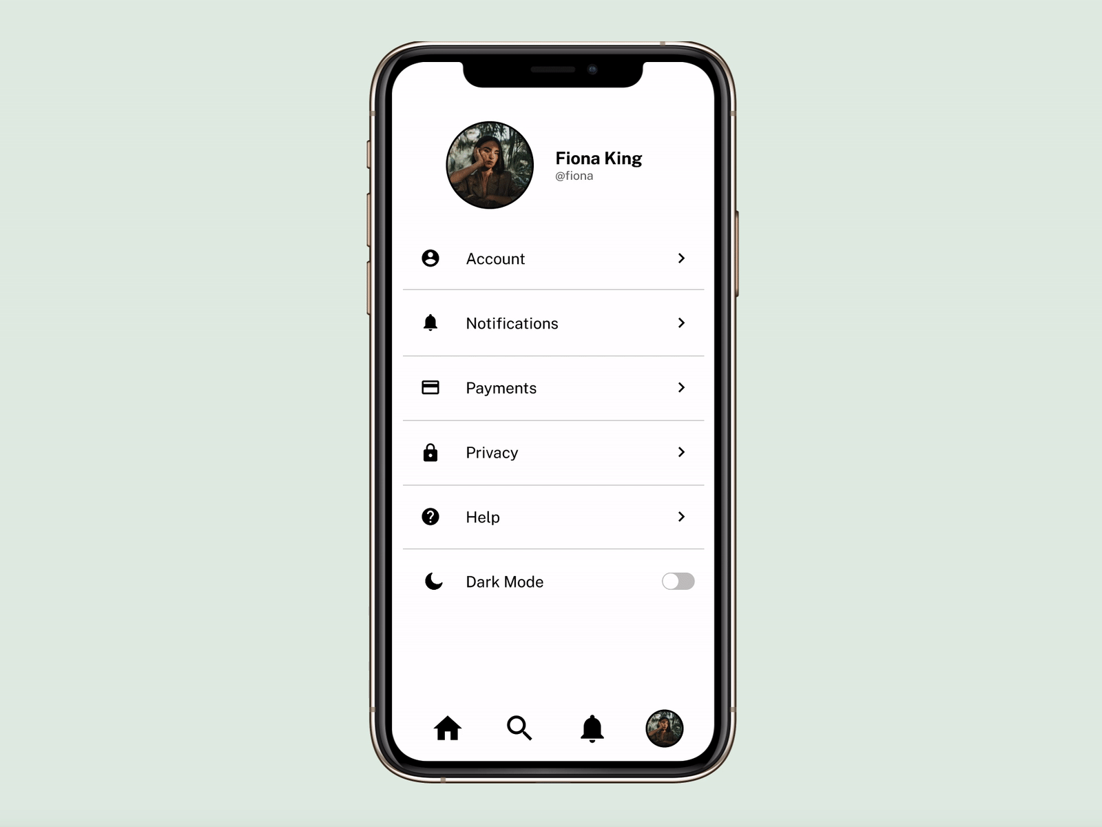 Settings | DailyUI #007 dailyui design settings ui