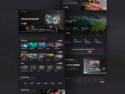 Iurie | fine art gallery e-commerce Shopify design design graphic design typography ui ux web