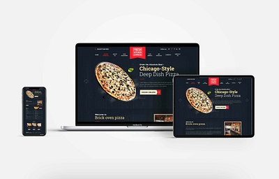 Pizza Company Website adobe illustrator adobe photoshop graphic graphic design ui ui design ux design we website