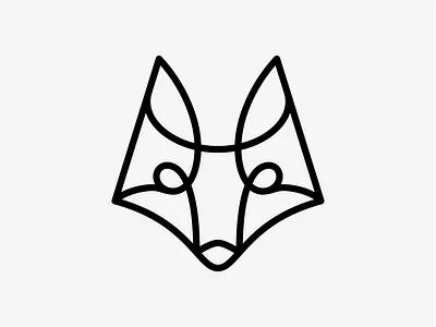 Fox Line animal art artsigma brand branding design fox icon illustration line logo logo design mark symbol ui wolf