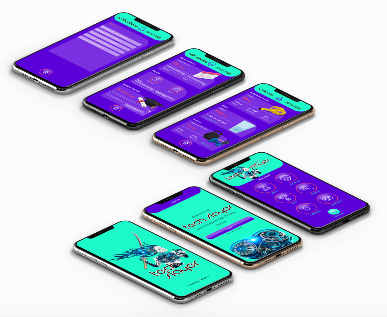 Example of Mpilo Tech - Tech Slayer App UX/UI