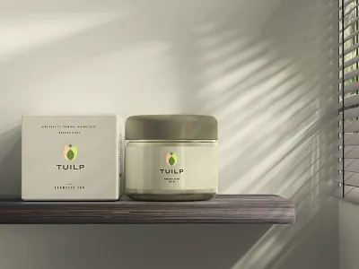Tuilp Hand Cream branding design graphic design illustration vector