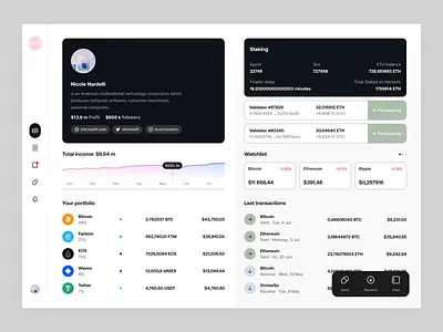 Crypto dashboard binance blockchain bnb crypto cryptocurrency dashboard defi eth exchange farm finance fintech pool security stake staking swap token trading wallet