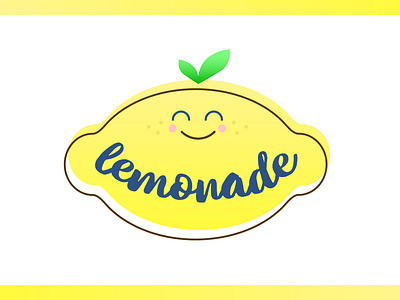 Logo for Lemonade Stand branding colorful design fruit graphic design happy illustration lemonade logo smile yellow