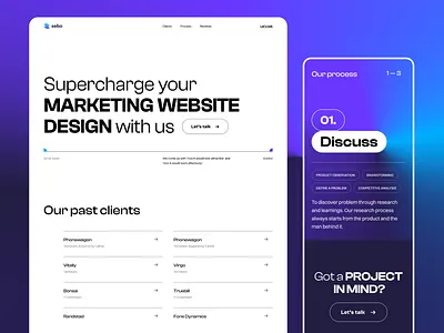 Sebo - New Website agency clean landing page live minimal new website ui web design website