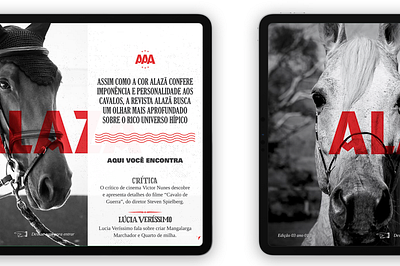 Digital Magazine Alazã app apple branding design ios swift ui