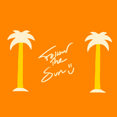 Follow the sun branding graphic design logo