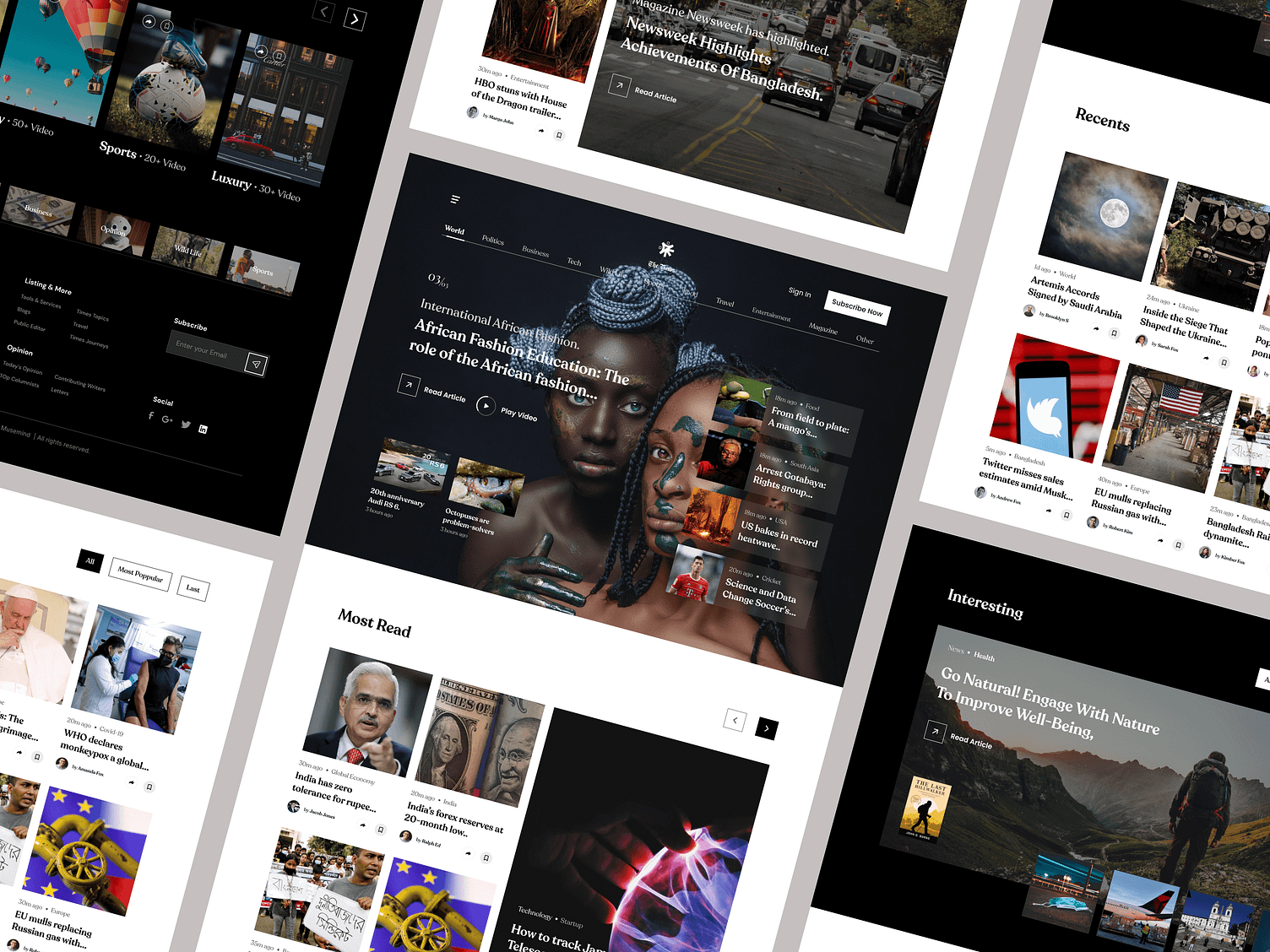 News Portal site by Musemind UI/UX Agency on Dribbble