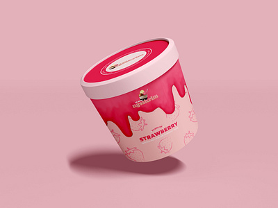 Strawberry Ice Cream Cup branding design dessert design dessert illustration flatdesign food design food illustrator fruit packaging ice cream design ice cream vektor illustration illustration art illustrator logo logo ice cream mockup ice cream packaging ice cream photoshop strawberry illustration vector