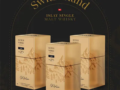 Switzerland - Whisky branding design logo