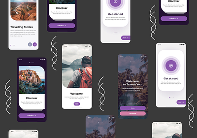 Onboarding screens concept- Travels you adobexd animation app appicon branding design designs freelance illustration logo logodesign mobile app mobileuidesign motion graphics onboarding remote job travelling travellingapp ui ux