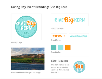 Giving Day Rebrand branding donations fundraiser giving logo rebrand