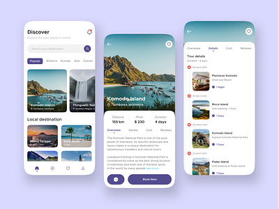 Travel Mobile App app design interface minimalist mobile mobileapp travel ui uidesign uiux uxdesign