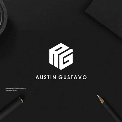 AUSTIN GUSTAVO Logo Concept 3d animation brand identity branding design graphic design icon illustration logo monogram logo motion graphics ui ux vector