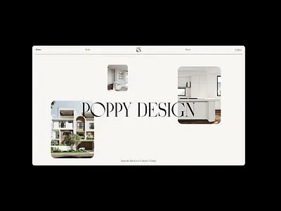 Poppy Design Website Wireframe branding design graphic design logo typography ux