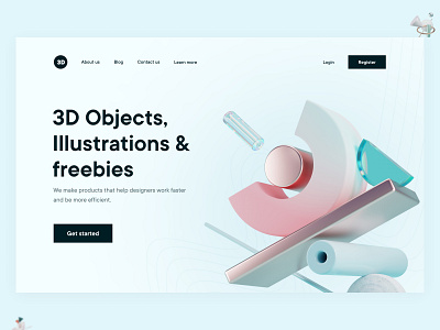 3d Resources herosection 3d design hero herosection minmal ui uiux uix webapp webconcept webdesign webheader website