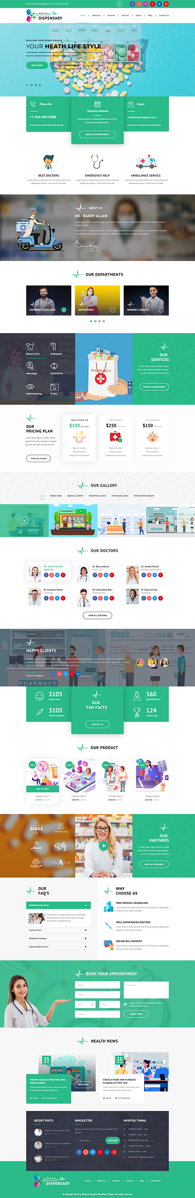 Buy Dispensary WordPress Theme For Medical Clinic dispensary wordpress theme