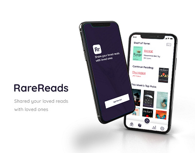 RareReads IOS Reading App UX/UI animation graphic design illustration ios app mobile app reading app typography ui uiux user experience user interface ux