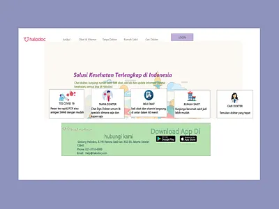 Project Website Halodoc design ui ux