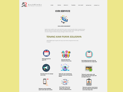 Project Web AnakRimba design ui ux