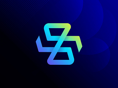 Creative Z letter logo concept block brand branding crypto d e s i g n e r f a i s a l defi eth gradient identity logo logodesign meta web 3.0