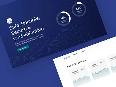 Safe & Secure Technology Website product design sketch ui web design