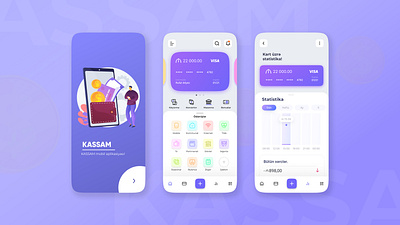 "KASSAM" Mobile app. app minimal ui ux web website