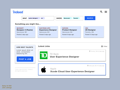 Daily UI 050 • Job Listings 050 daily100 daily100challenge dailyui dailyui050 dailyuichallenge design desktop design job job application job site jobboard joblistings jobsite redesign sketch ui uidesign uiux web