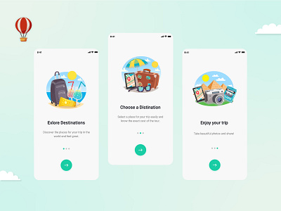 Travel App anboarding app app ui application application design application ui design figma illustration minimal mobile app travel app ui travel onboarding travelappui ui ui interface ui onboarding uiux vector xd