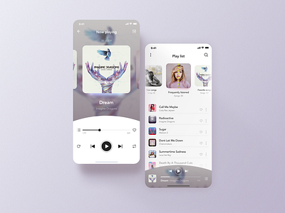 Music Player dailyui graphic design mobile app music player ui