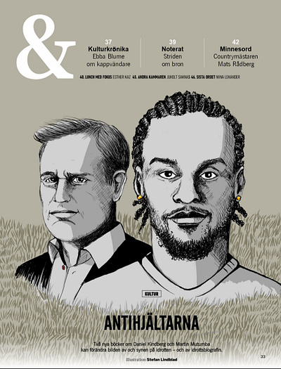 Illustration The Anti-Heros article drawing editorial illustration illustration magazine