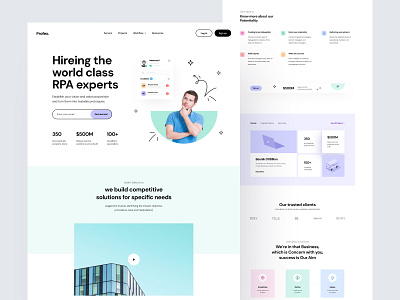 Profex Business-Consultant Landing-Page agency agency landingpage agency website branding business consultant free ui resource header header design header ui landing page resource modern ui money trendy ui ui design ui resource uihut uiux visual design web ui