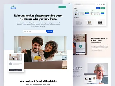 Rebound Website Design agency agency landing page best landing page design branding business buy design ecommerce ecommerce landing page ecommerce shopping ecommerce web ecommerce website ecommerce website design graphic design homepage illustration shopping ui web website design