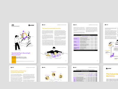 Economy White Paper layout with illustrations / infographics branding business character concept data analytics finance flat graphic design icon illustration infographic logo minimal presentation product report sustainability ui vector white paper