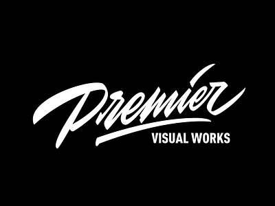 Premier Visual Works calligraphy font lettering logo logotype typography