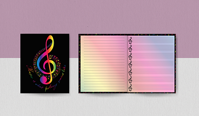 Music Notebook adobe illustrator illustration vector art