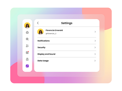 Settings Page - Daily UI 007 dailyui design settings ui ux