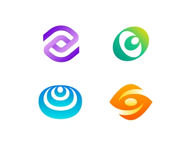 Eye + Portal Logo Design Explorations app ios macos brand identity branding crypto enter portal door entrance eye eyes gate gradient gradients it company logo mark symbol icon metaverse monitor monitoring see sight startup swirl rotate twist tech technology track tracking vision