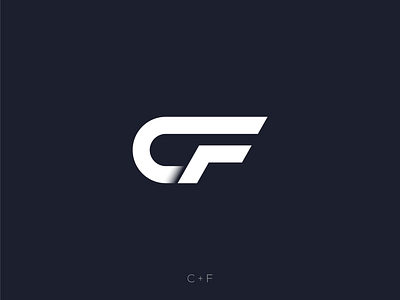 C + F Logo branding c f logo cf clean concept design designer inspiration letter c letter cf letter cf logo letter f logo logo maker modern