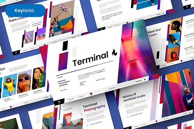 Terminal Multipurpose Template clean colorful company corporate google slides keynote modern multipurpose multipurpose template photography pitch deck portfolio powerpoint presentation studio template unique web design web development website