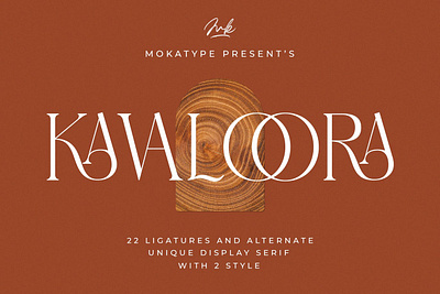 Kavaloora - Stylish Ligatures Font advertising branding classy display display font elegant fashion font fonts lettering logo luxury magazine minimalist modern sans serif serif typeface typography unique