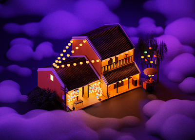Hoi An ancient town 3d art blender graphic design hoi an hoian vietnam