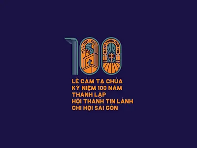 100th Anniversary of Saigon Church 2021 100 years 100th 100th anniversary 2021 anniversary bible branding christian church cma cross ldk le dang khoa logo philippians 3:14 proposal running track saigon tin lanh vietnam