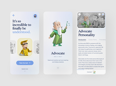 Personalities Test ui