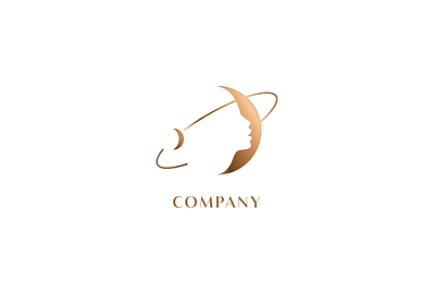 Moon Portrait Logo FOR SALE beauty branding cosmetics cosmos design face for sale illustration logo moon natural vector