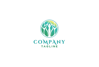 Crops Logo FOR SALE branding crops design for sale human illustration leaf leaves logo natural negative space vector