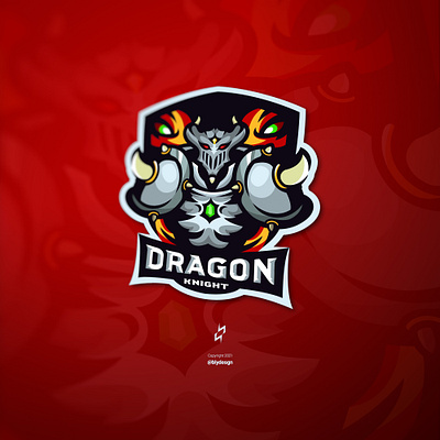 Dragon Knight brand branding dragon dragon logo esport esport logo gaming logo illustrator knight knight logo logo mascot logo vector