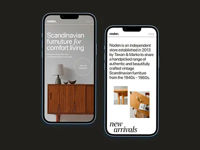 Noden mobile clean design e commerce furniture grid landingpage minimal mobile noden scandi scandinavian store swiss typography ui ui design ui trends web web design webdesign