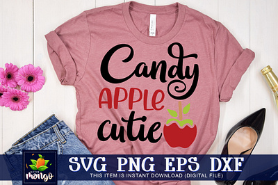 Candy Apple Cutie SVG candy apple cutie svg