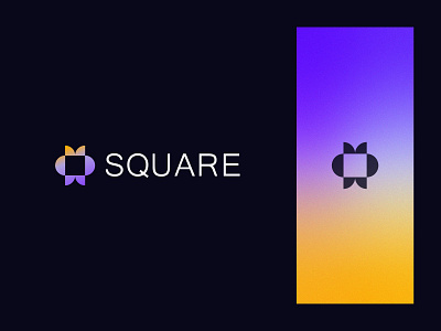 Logo exploration for square. logo designer. abstract blockchain branding crypto defi design ecommerce fintech gradients icon ientity it logo logo designer modern software tech technology unused vector